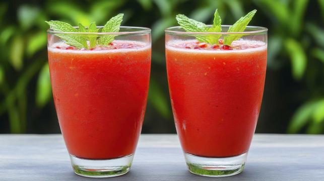 Nektarinen-Erdbeer-Smoothie
