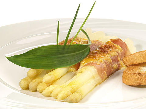 Überbackener Spargel