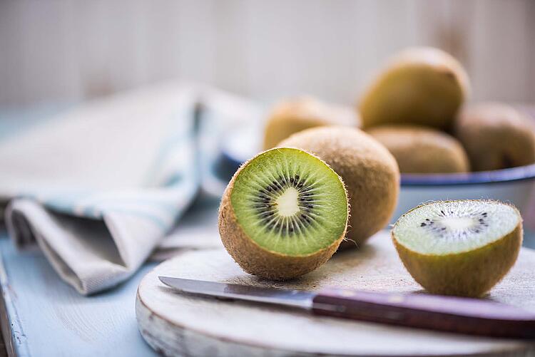 Hüttenkäsebrot mit Kiwi