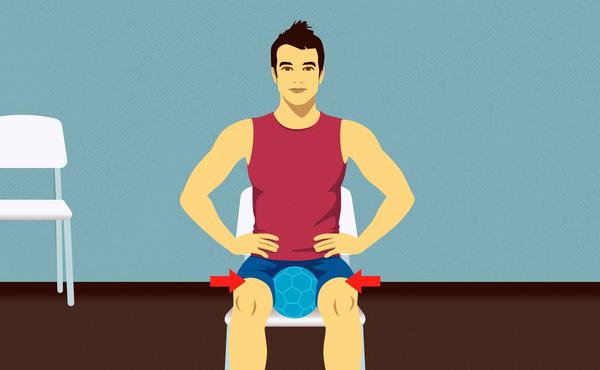 Illustration Knieübungen