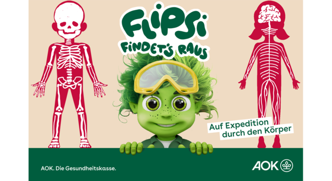 Flipsi findet’s raus – auf Expedition durch den Körper. Ein Podcast der AOK Rheinland/Hamburg 