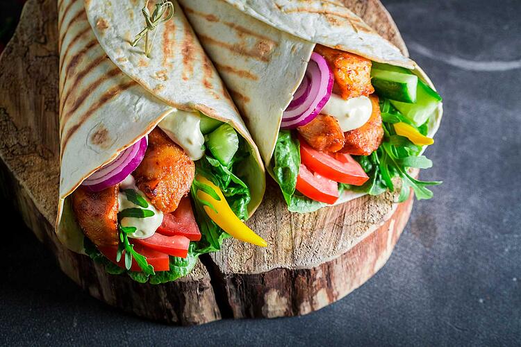 Rezept: Hähnchen Wraps