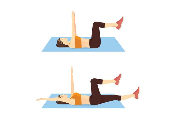 Infografik: Übung Dead Bug (Käfer)