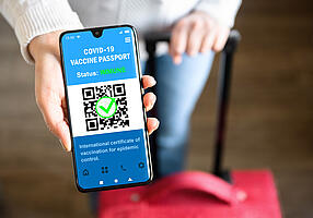 Digitaler Corona Impfpass auf dem Smartphone