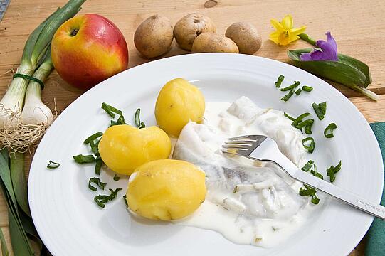 Matjes mit Pellkartoffeln