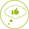 Icon: positiv denken