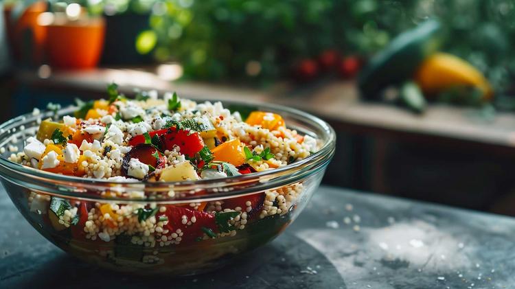 Bunter Curry-Couscous 