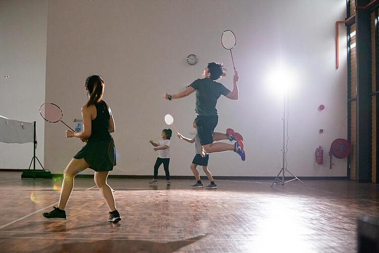 Badminton spielen