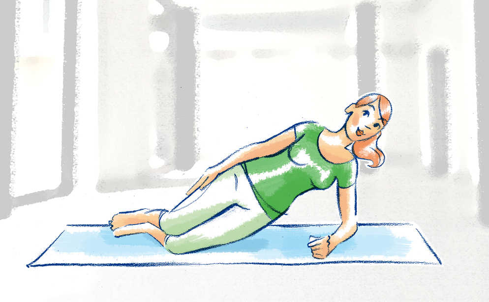 Illustration Skigymnastik Pistensau - Bildnachweis: © wdv / Elisabeth Nohel Illustration Skigymnastik Pistensau