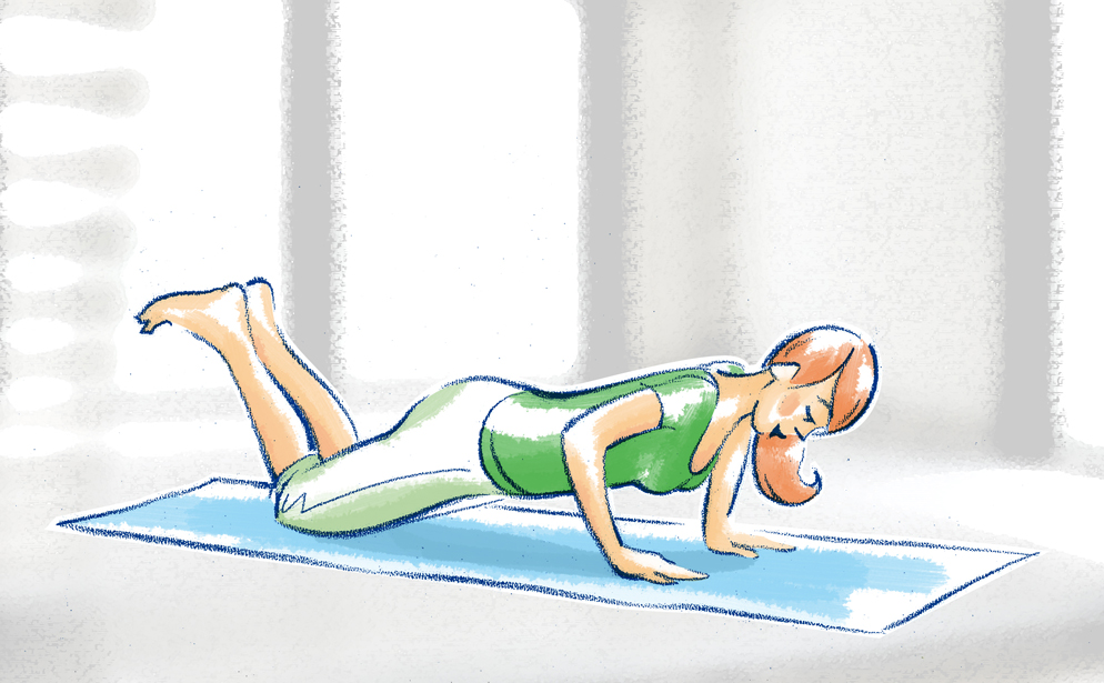 Illustration Skygymnastik Skihaserl - Bildnachweis: © wdv / Elisabeth Nohel Illustration Skygymnastik Skihaserl