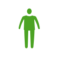 Icon: übergewichtige Person