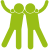 Icon: feiernde Personen